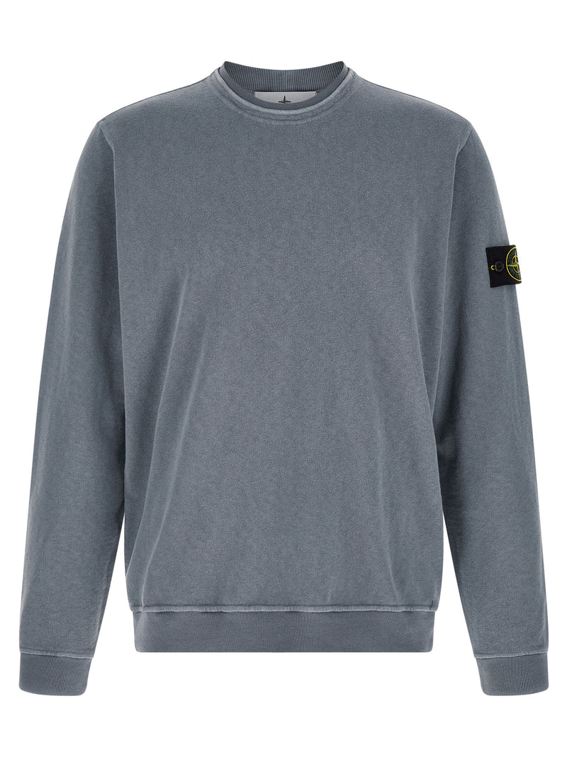 Stone Island Brushed Cotton Sweatshirt | Urbalenti™ NYC