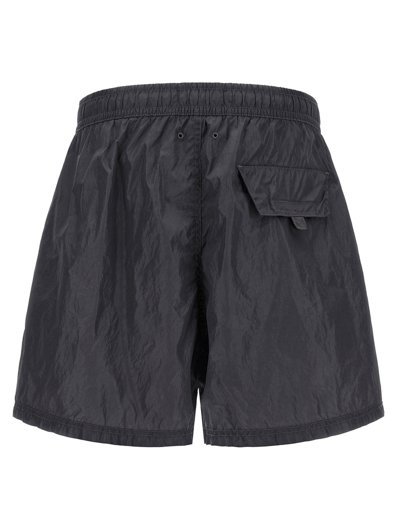 Stone Island Logo Print Swim Shorts | Urbalenti™ NYC
