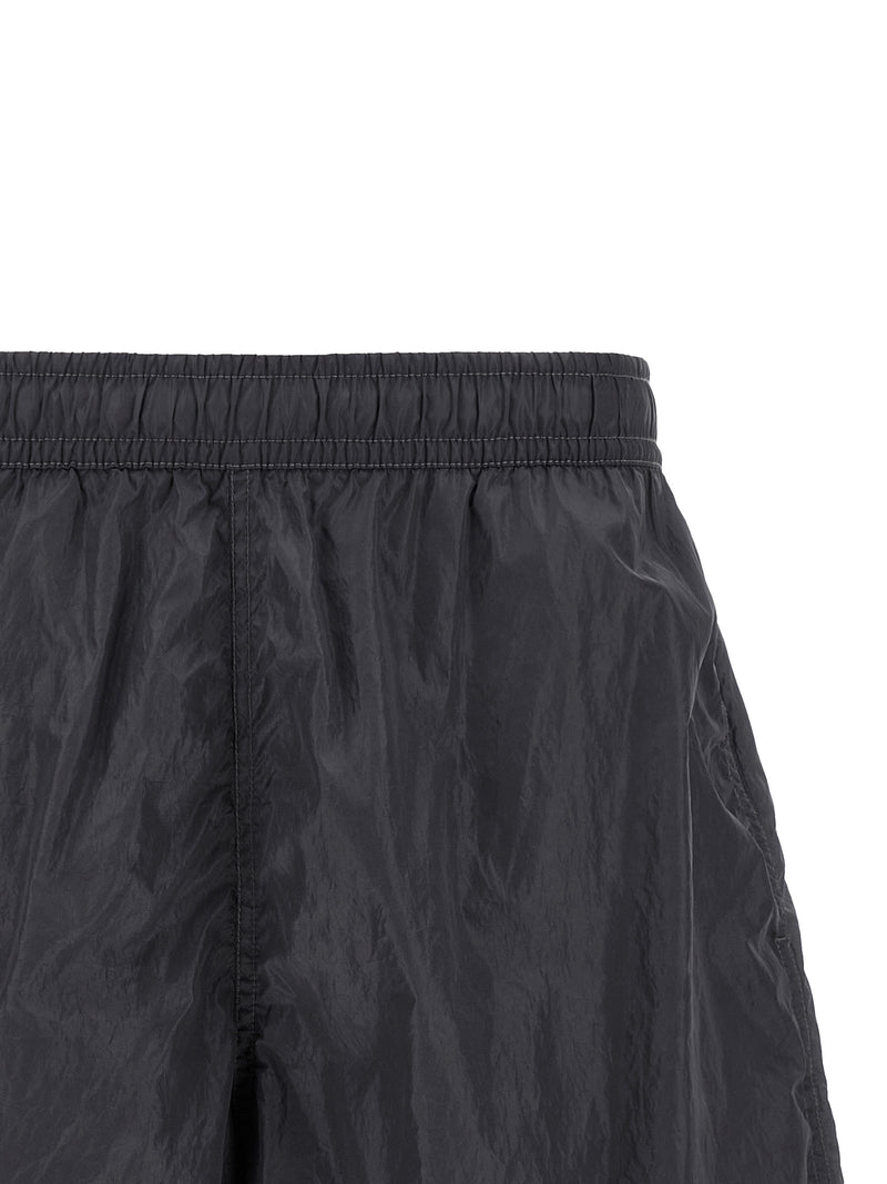 Stone Island Logo Print Swim Shorts | Urbalenti™ NYC