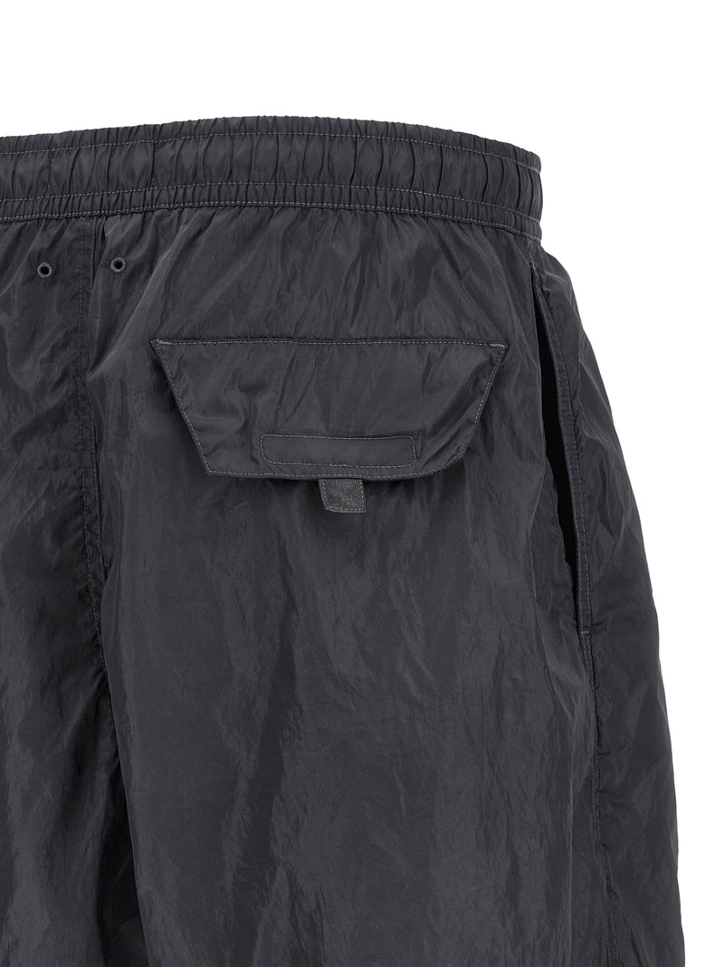 Stone Island Logo Print Swim Shorts | Urbalenti™ NYC