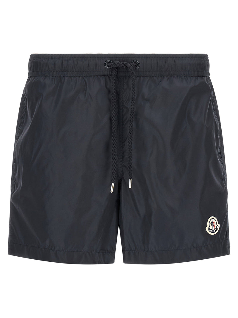 Moncler Moncler Logo Patch Swim Shorts