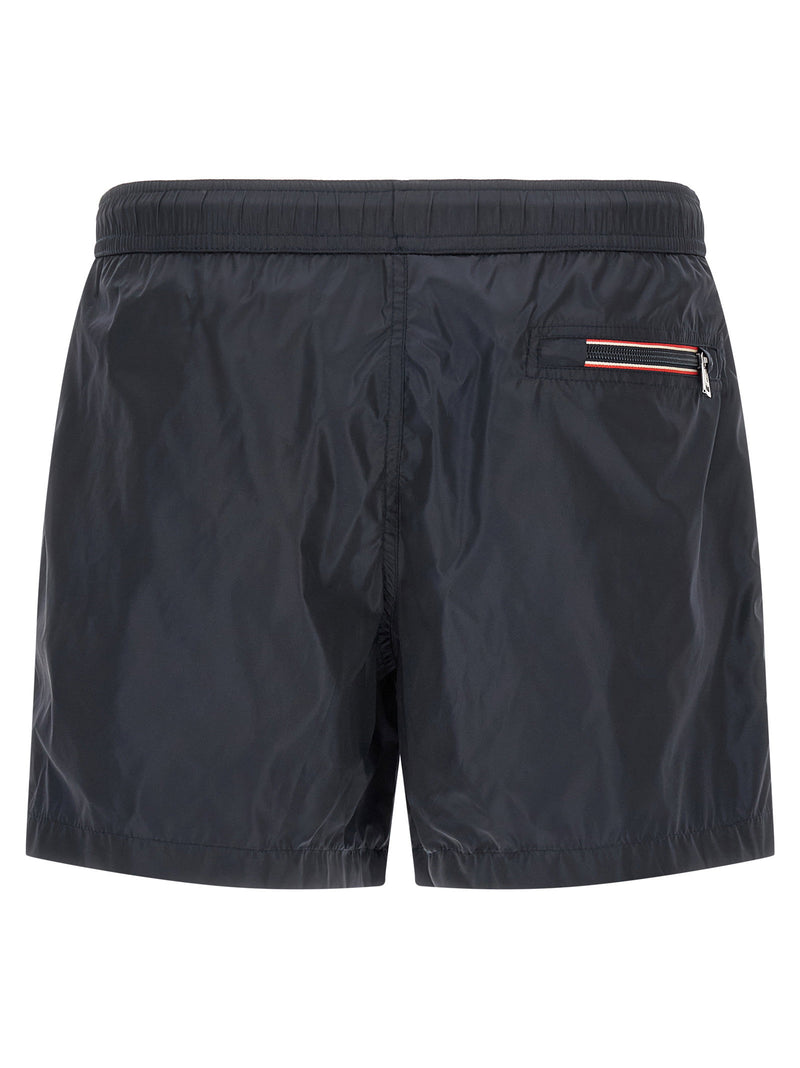 Moncler Moncler Logo Patch Swim Shorts