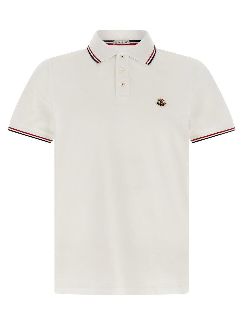 Moncler Moncler Tricolor Trim Polo Shirt