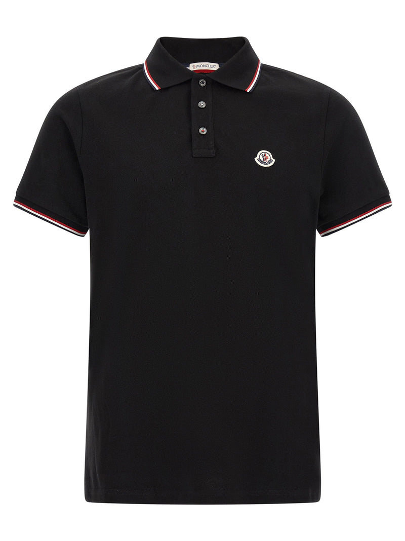 Moncler Moncler Tricolor Trim Polo Shirt