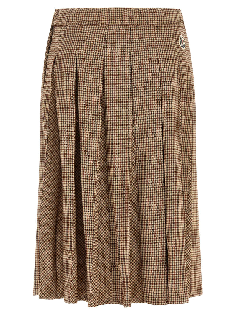 Moncler Moncler Pleated Midi Skirt