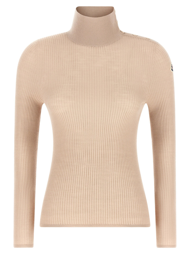 Moncler Moncler Textured Wool Turtleneck Sweater