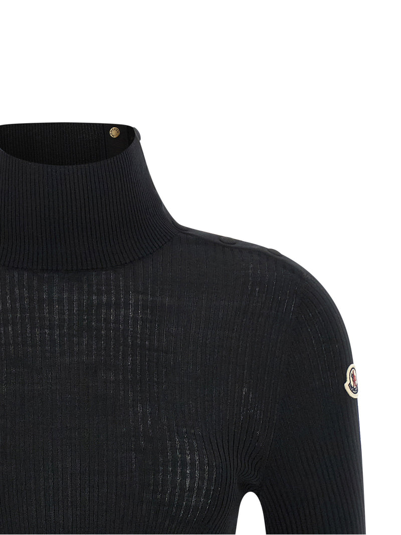 Moncler Moncler Logo Turtleneck Sweater