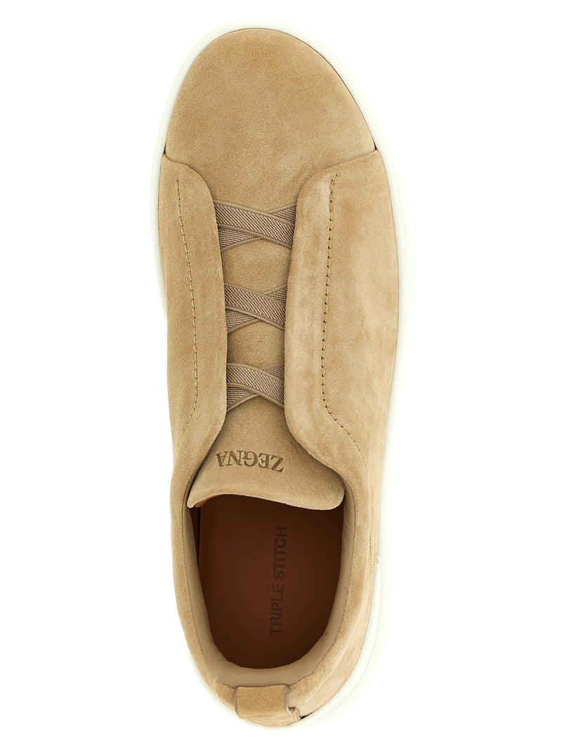Zegna Triple Stitch Sneakers | Urbalenti™ NYC