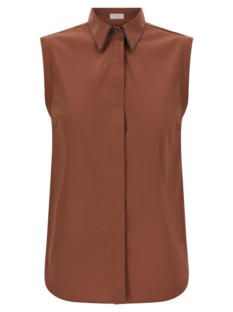 Brunello Cucinelli Brunello Cucinelli Shiny Trim Shirt