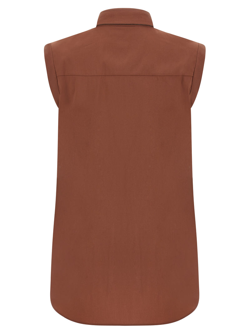 Brunello Cucinelli Brunello Cucinelli Shiny Trim Shirt