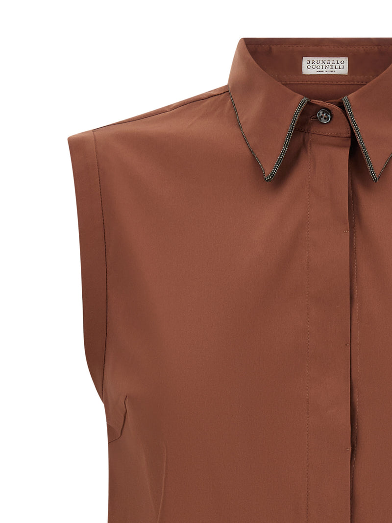 Brunello Cucinelli Brunello Cucinelli Shiny Trim Shirt