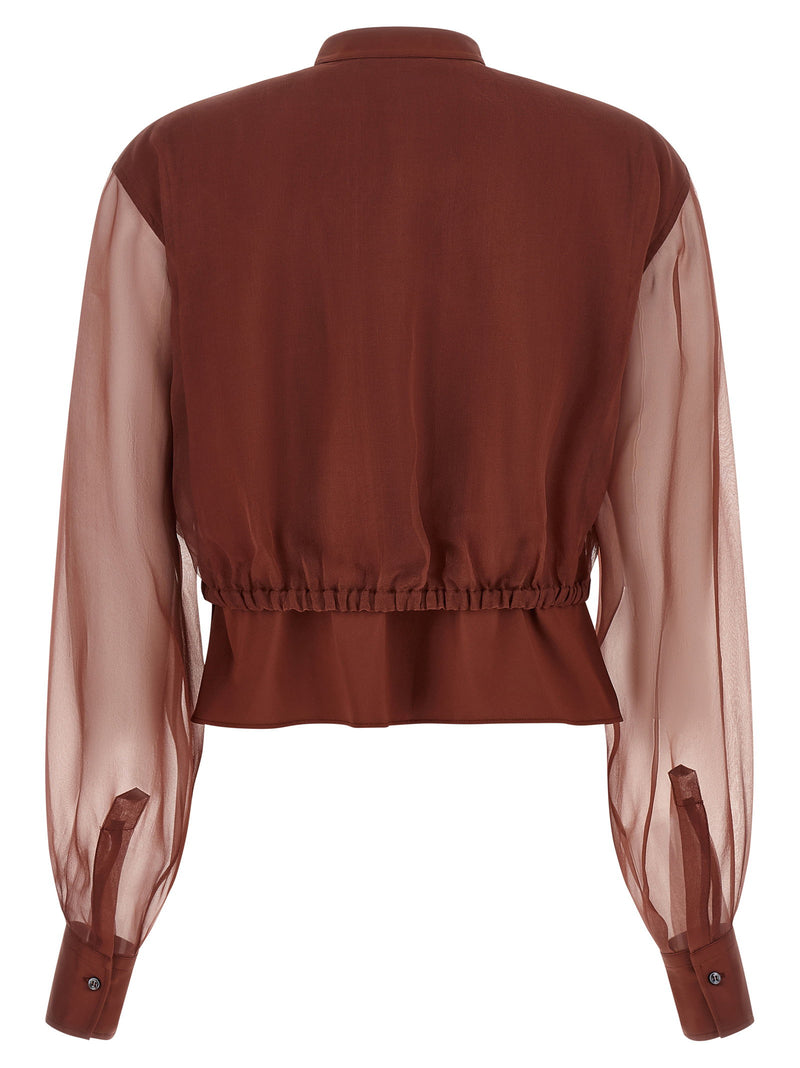 Brunello Cucinelli Brunello Cucinelli Silk Sleeves Blouse