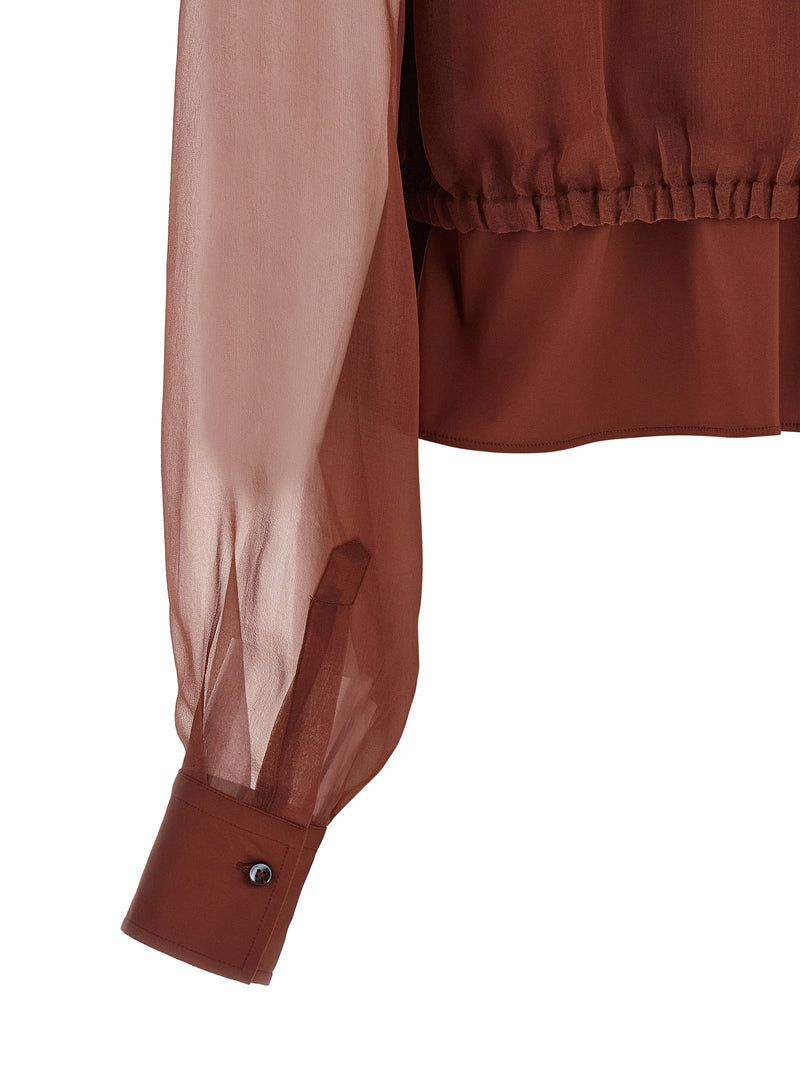 Brunello Cucinelli Brunello Cucinelli Silk Sleeves Blouse