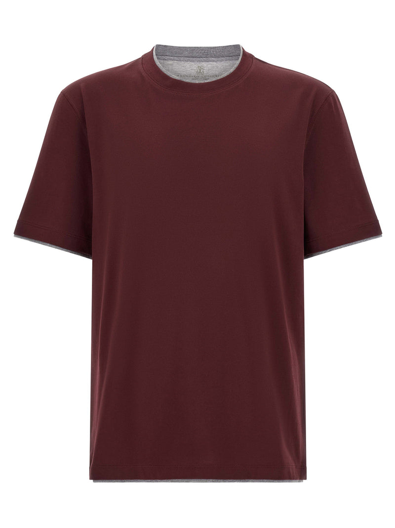 Brunello Cucinelli Brunello Cucinelli Double Layer T-shirt