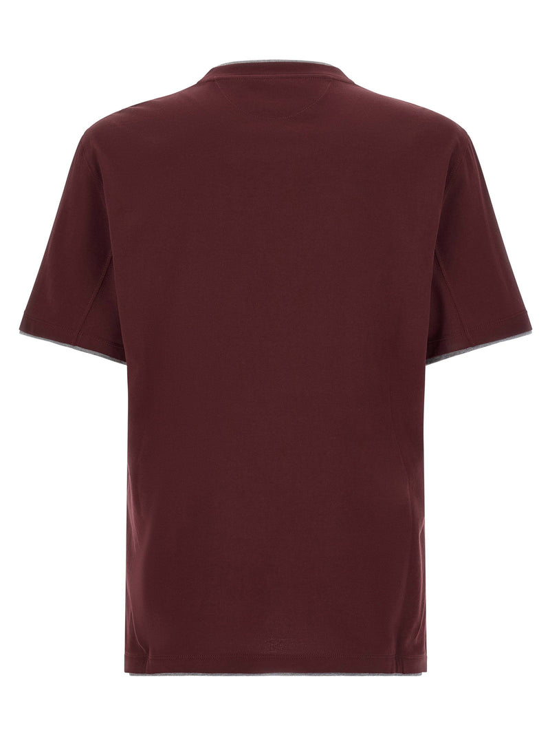 Brunello Cucinelli Brunello Cucinelli Double Layer T-shirt