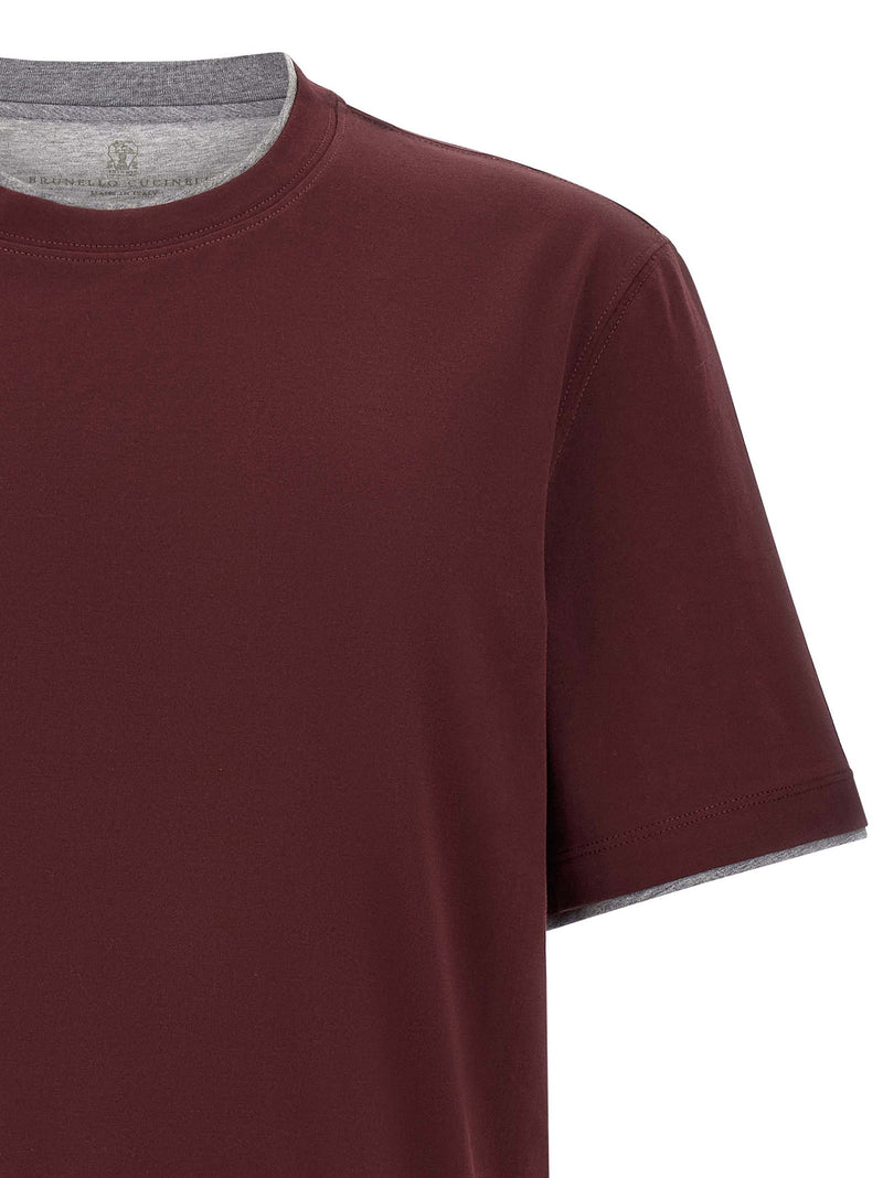 Brunello Cucinelli Brunello Cucinelli Double Layer T-shirt