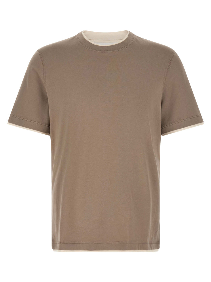 Brunello Cucinelli Brunello Cucinelli Double Layer T-shirt