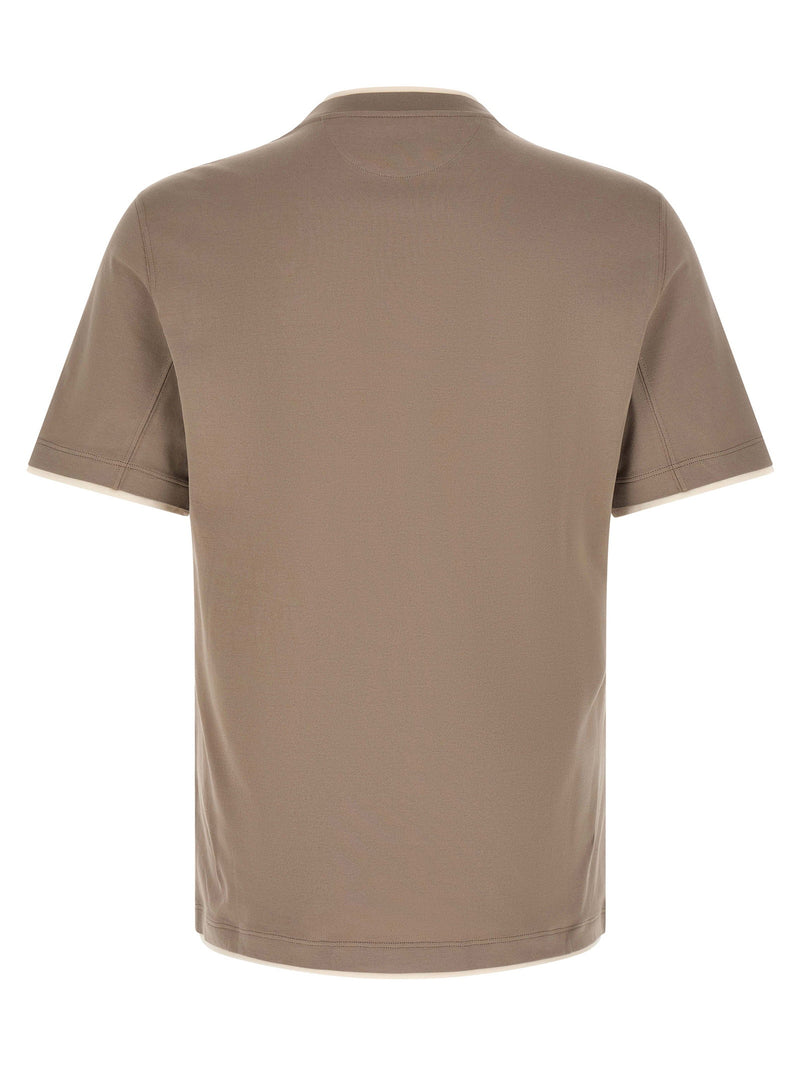 Brunello Cucinelli Brunello Cucinelli Double Layer T-shirt