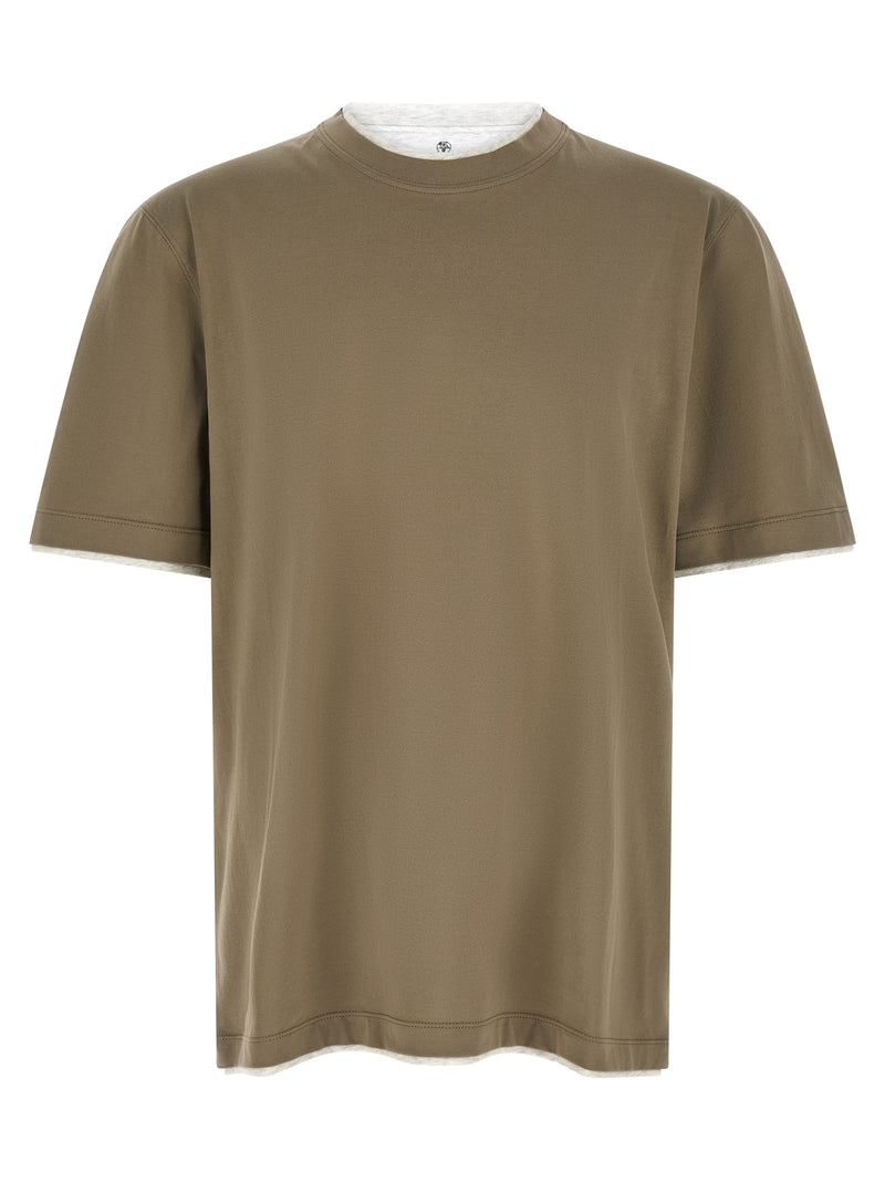 Brunello Cucinelli Double Layer T-shirt | Urbalenti™ NYC