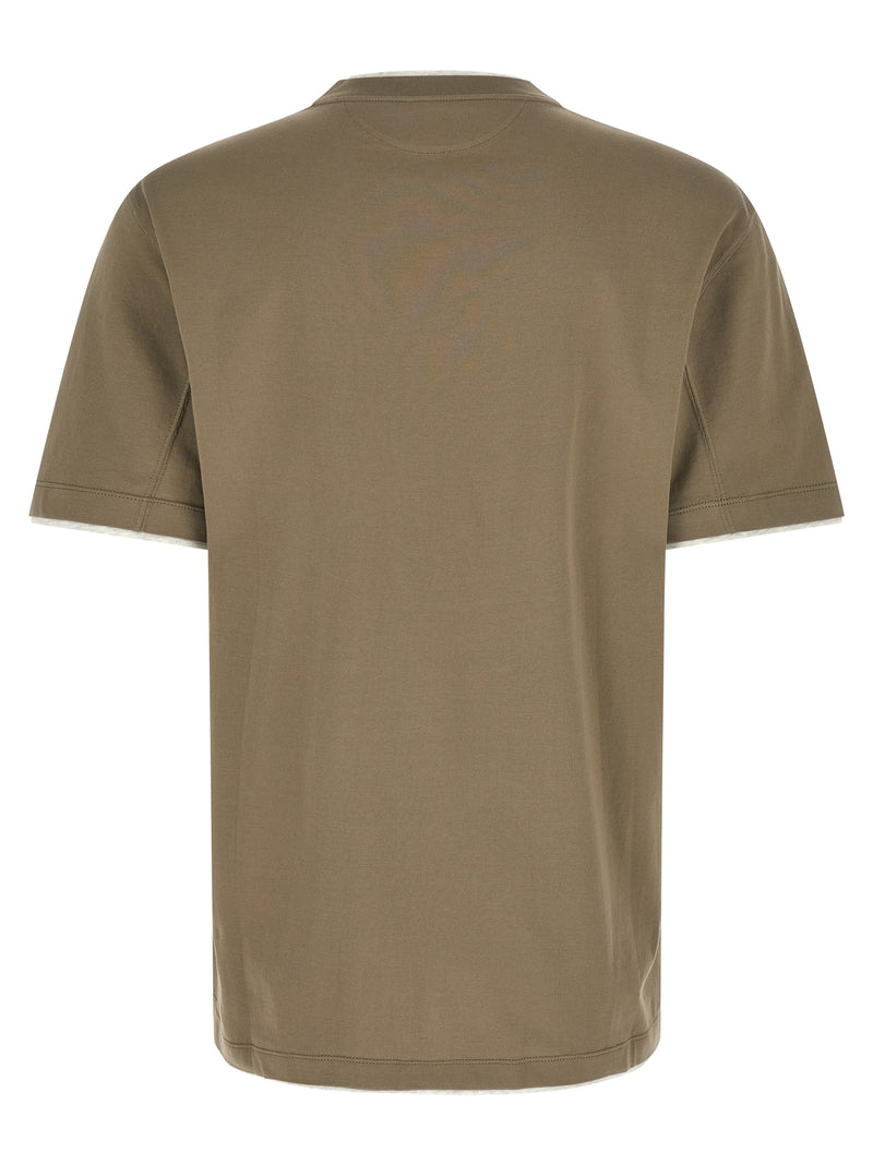 Brunello Cucinelli Double Layer T-shirt | Urbalenti™ NYC