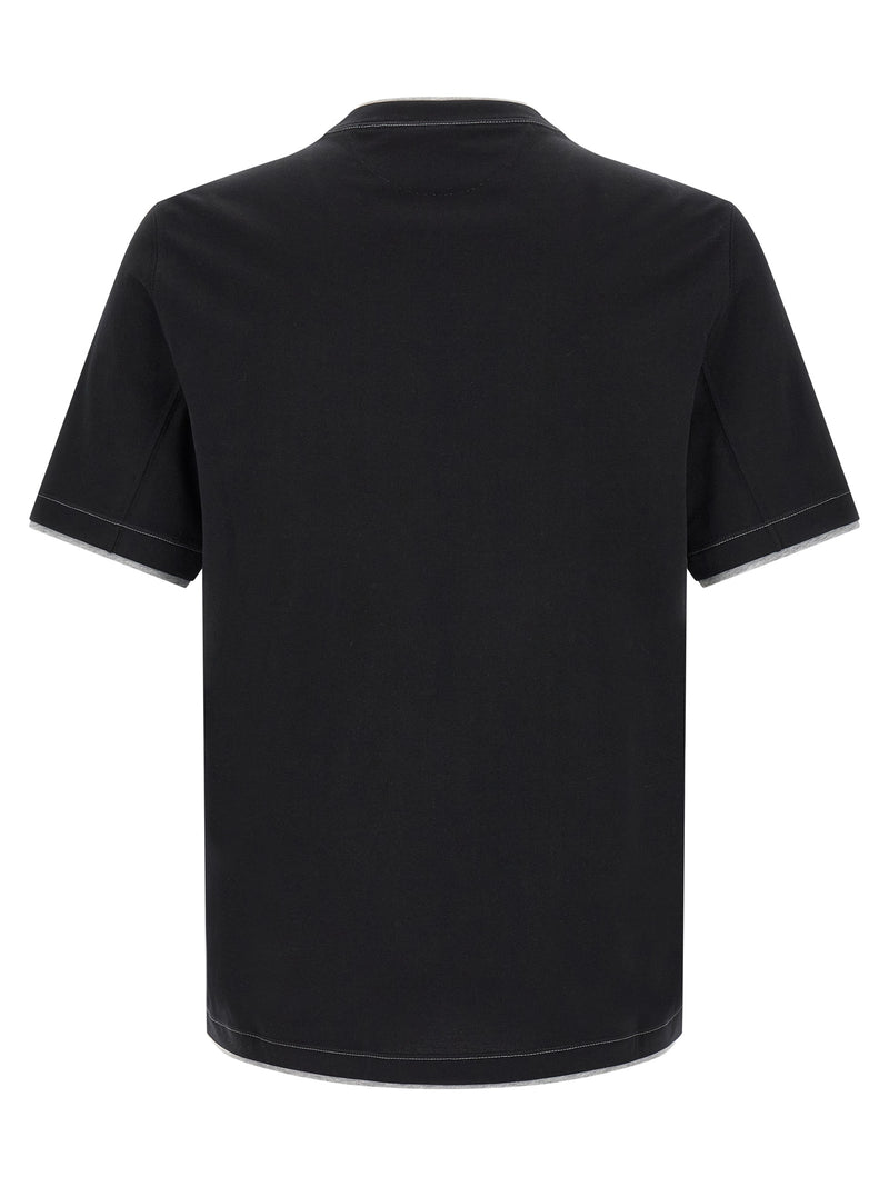 Brunello Cucinelli Double Layer T-shirt | Urbalenti™ NYC