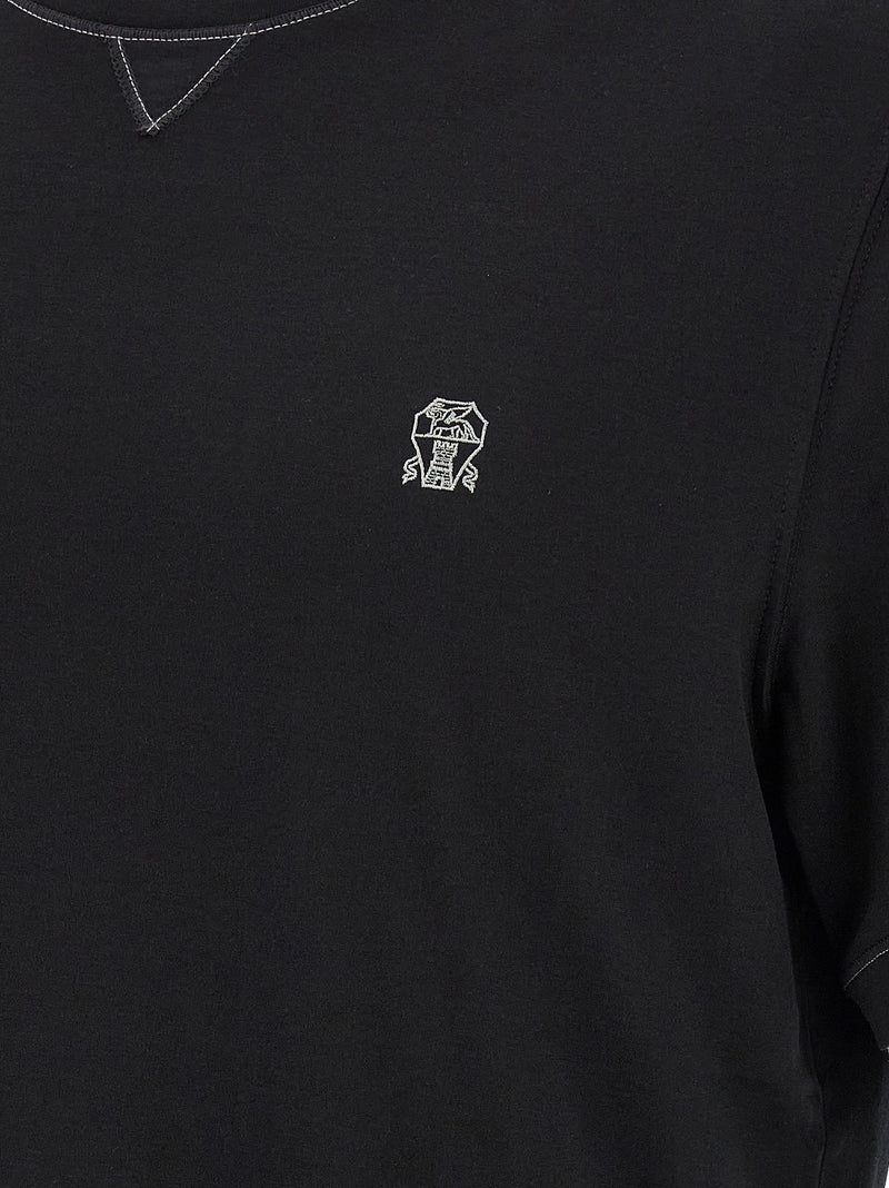 Brunello Cucinelli Double Layer T-shirt | Urbalenti™ NYC