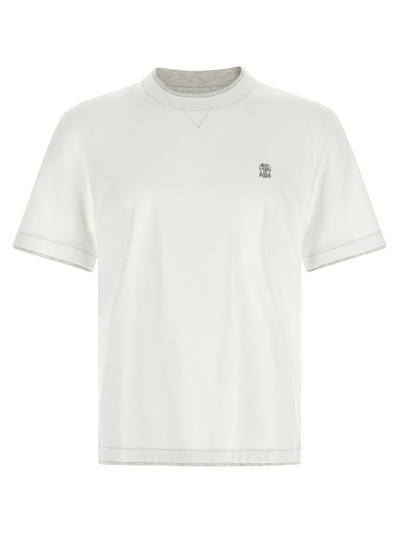 Brunello Cucinelli Brunello Cucinelli Double Layer T-shirt