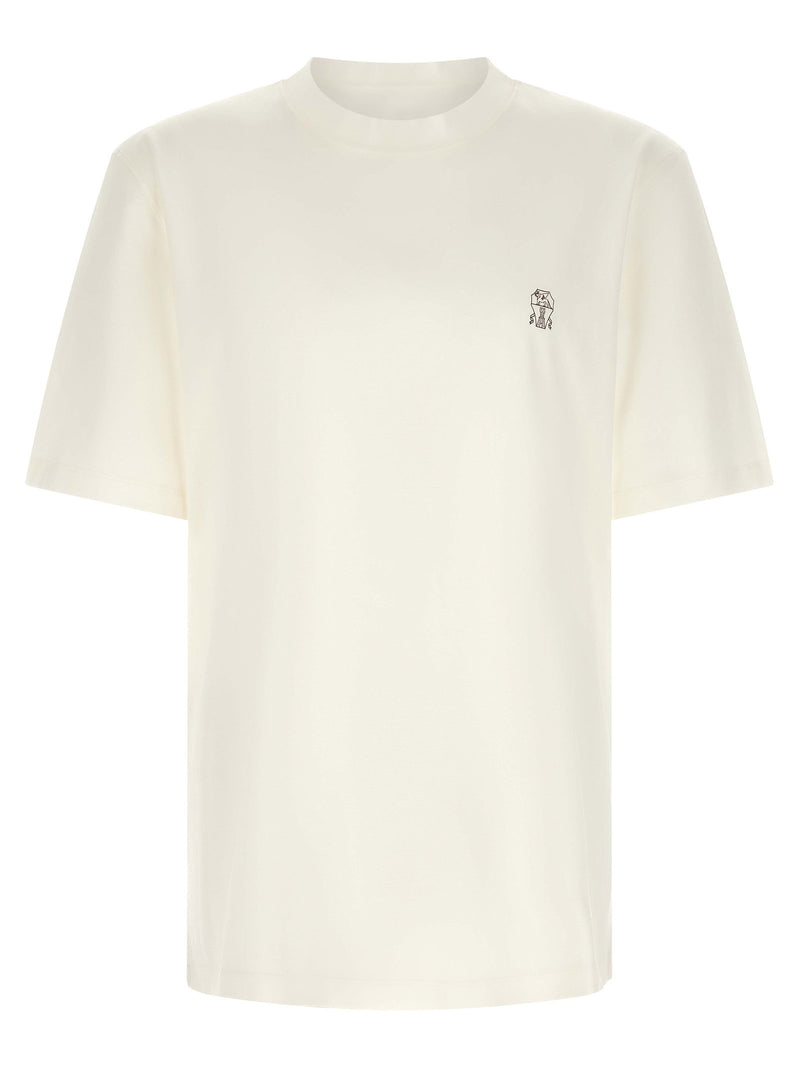 Brunello Cucinelli Brunello Cucinelli Logo Embroidery T-shirt