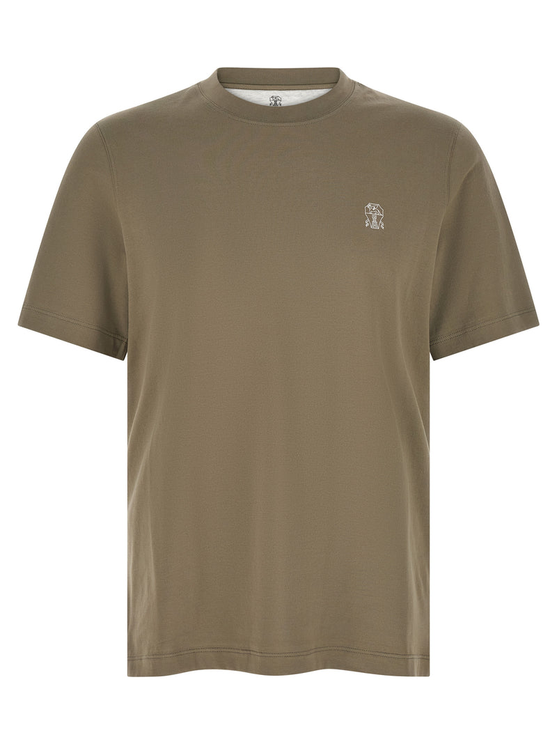 Brunello Cucinelli Logo Print T-shirt Variant 2 | Urbalenti™ NYC
