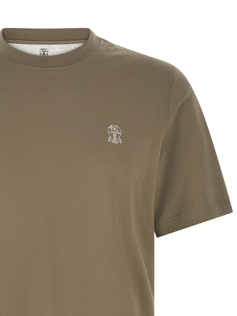 Brunello Cucinelli Logo Print T-shirt Variant 2 | Urbalenti™ NYC