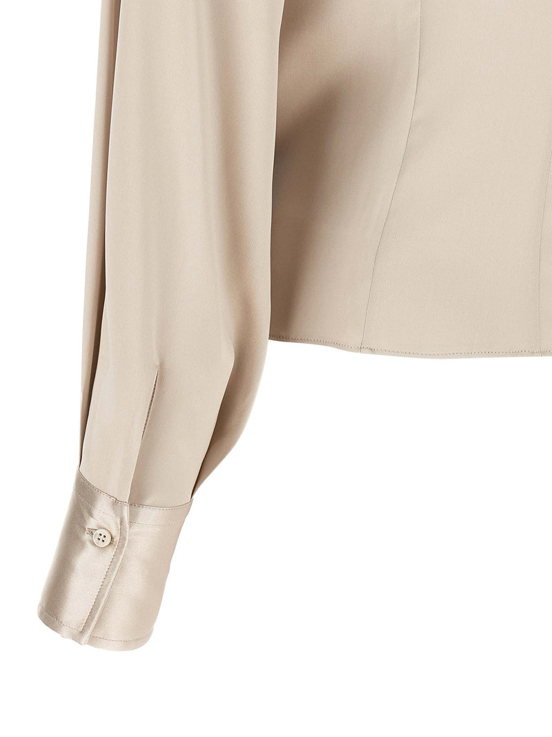 Brunello Cucinelli Brunello Cucinelli Asymmetric Draped Blouse