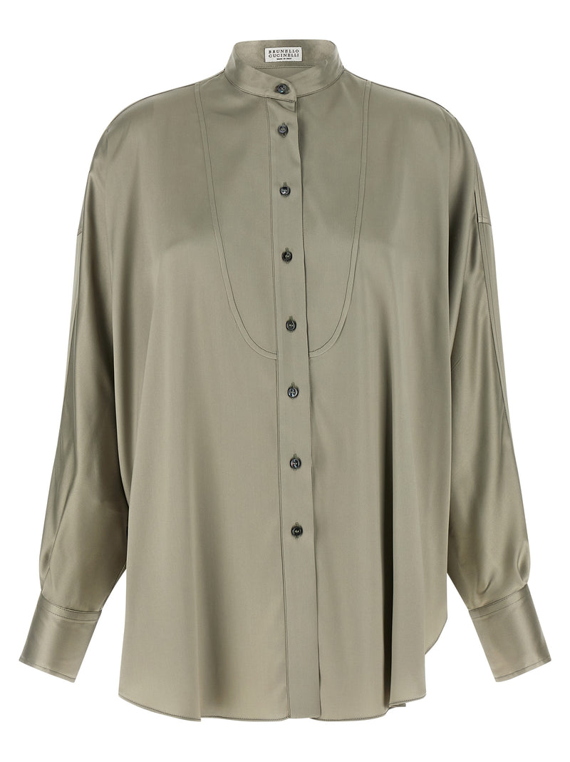 Brunello Cucinelli Brunello Cucinelli Korean Collar Shirt