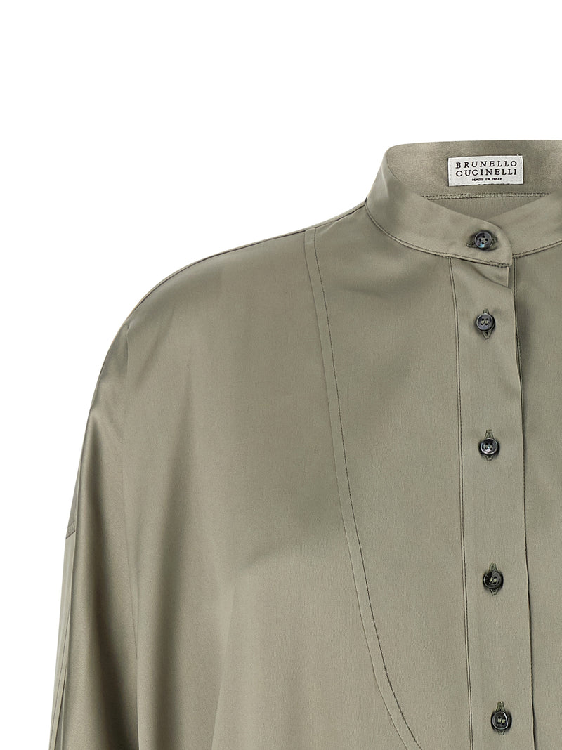 Brunello Cucinelli Brunello Cucinelli Korean Collar Shirt