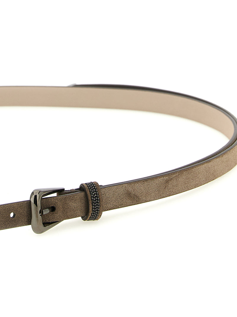 Brunello Cucinelli Shiny Loop Belt | Urbalenti™ NYC