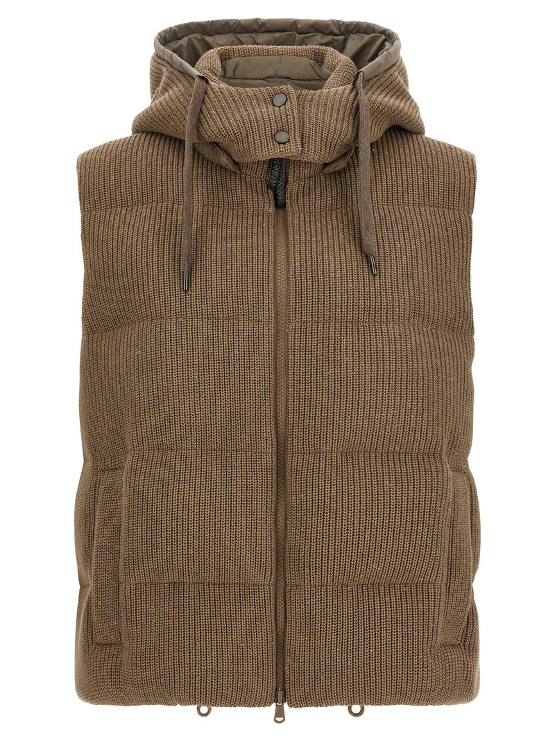 Brunello Cucinelli Sleeveless Down Jacket | Urbalenti™ NYC