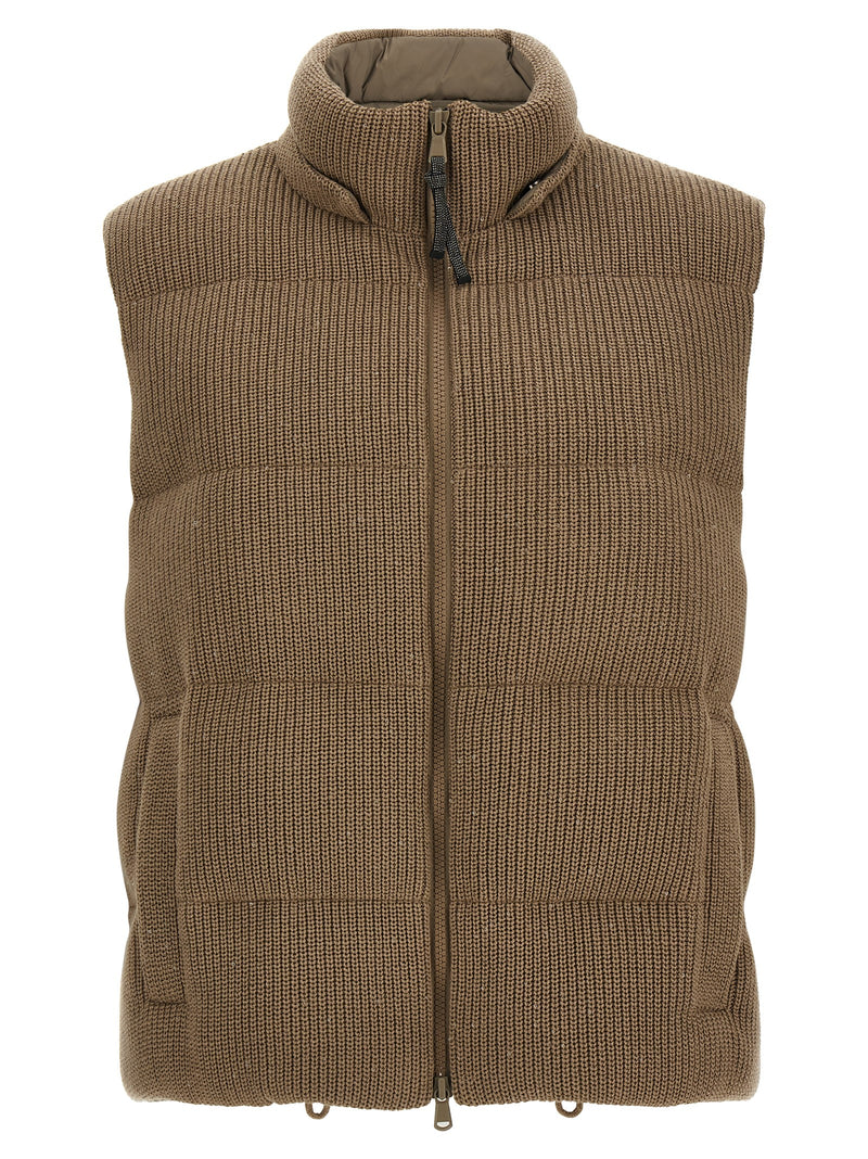 Brunello Cucinelli Sleeveless Down Jacket | Urbalenti™ NYC