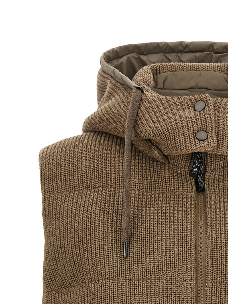 Brunello Cucinelli Sleeveless Down Jacket | Urbalenti™ NYC