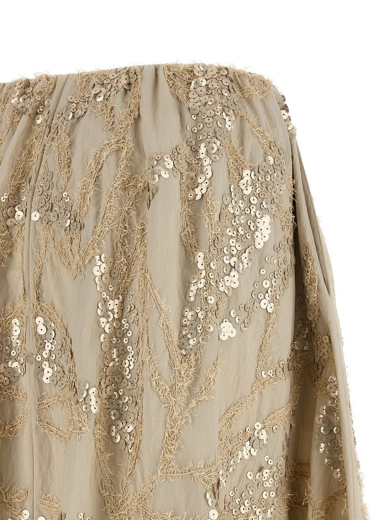 Brunello Cucinelli Brunello Cucinelli Dazzling Seabed Embroidery Skirt