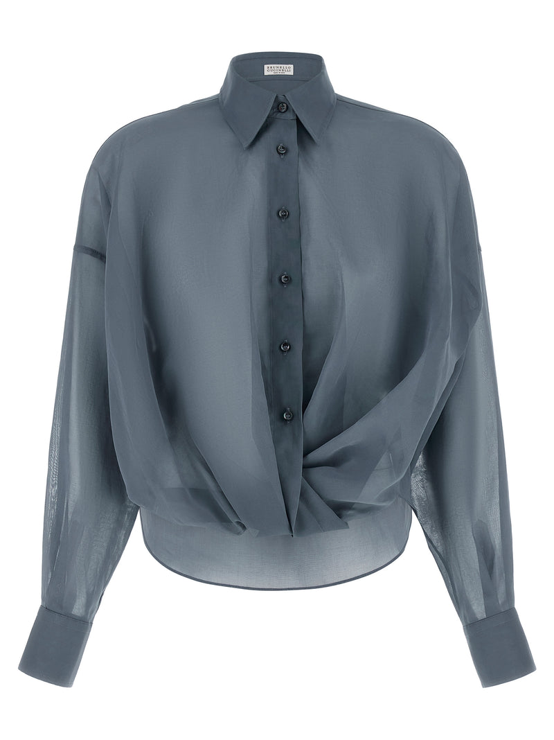 Brunello Cucinelli Taffeta Shirt - Cotton Comfort Fit - Style 6C9704 | U... | Urbalenti™ NYC