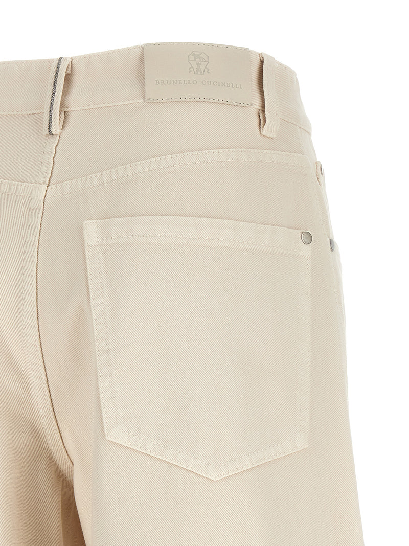 Brunello Cucinelli Relaxed Jeans - Leather - Style P4075C8739 | Urbalent... | Urbalenti™ NYC