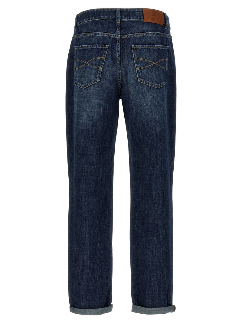 Brunello Cucinelli Brunello Cucinelli Logo Embroidery Jeans