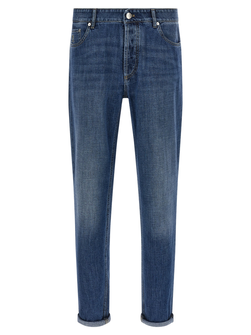 Brunello Cucinelli Brunello Cucinelli Logo Embroidery Jeans
