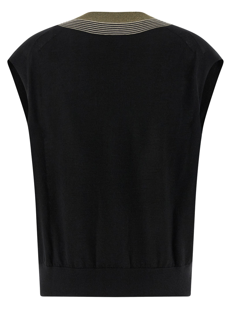 Brunello Cucinelli Sparkling Neckline Vest | Urbalent... | Urbalenti™ NYC