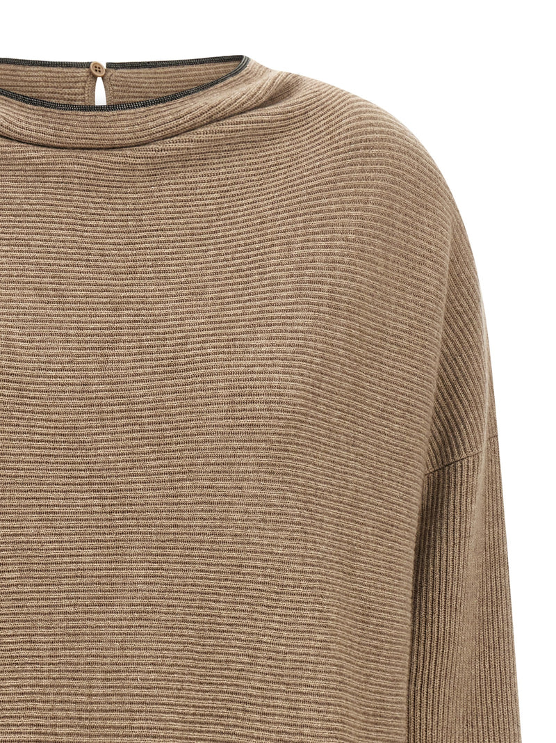 Brunello Cucinelli Brunello Cucinelli Precious Collar Dress