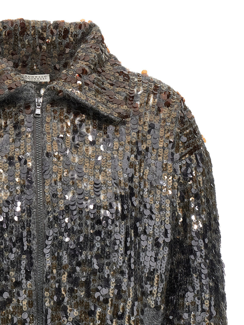 Brunello Cucinelli Dazzling Dégradé Embroidery Cardigan | Urbalenti | Ur... | Urbalenti™ NYC