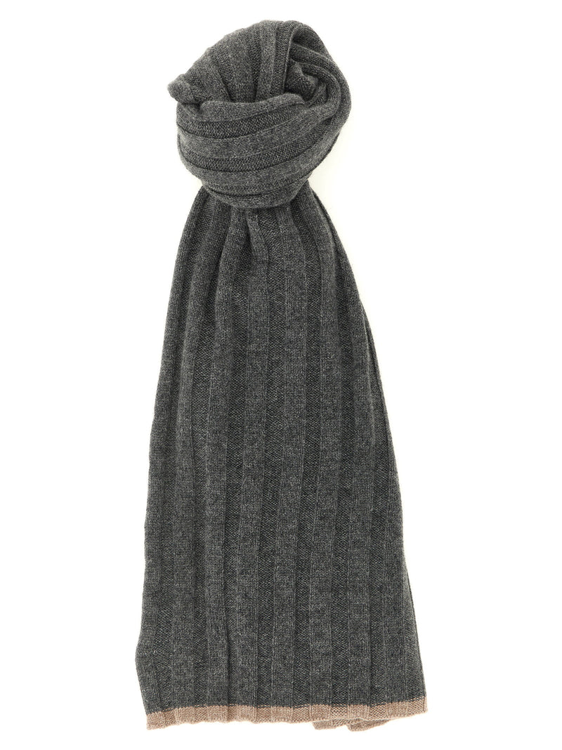 Brunello Cucinelli Brunello Cucinelli Ribbed Cashmere Knit Scarf