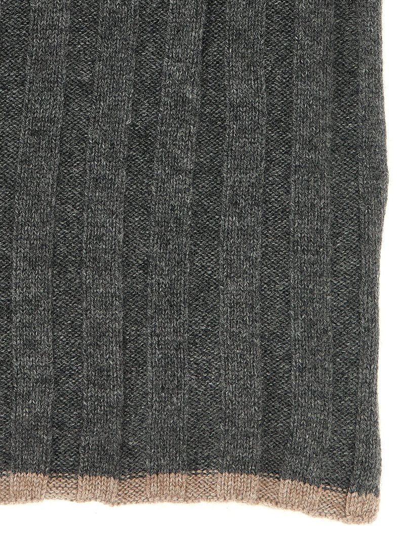 Brunello Cucinelli Brunello Cucinelli Ribbed Cashmere Knit Scarf