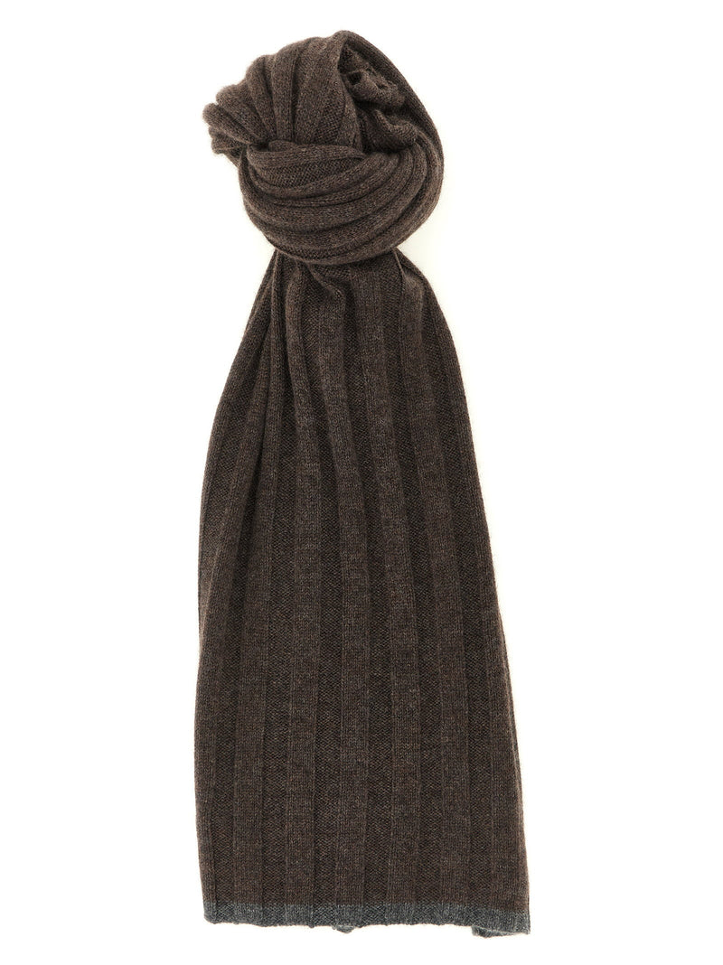 Brunello Cucinelli Brunello Cucinelli Ribbed Cashmere Knit Scarf