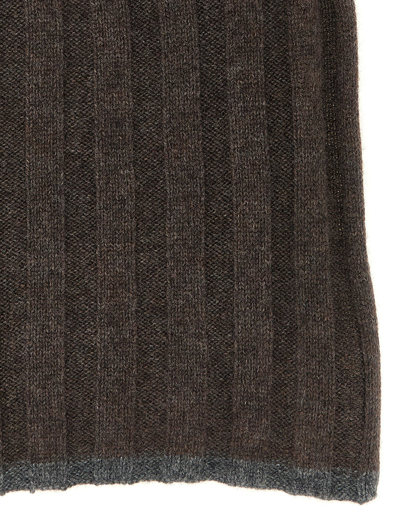 Brunello Cucinelli Brunello Cucinelli Ribbed Cashmere Knit Scarf