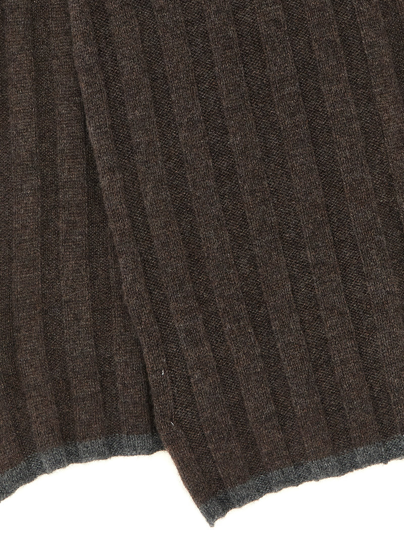 Brunello Cucinelli Brunello Cucinelli Ribbed Cashmere Knit Scarf